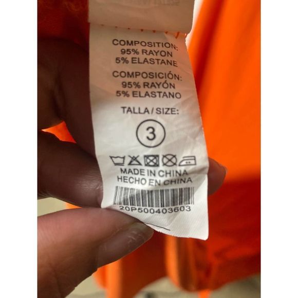 Zingara Orange Maxi Dress Cover Up with Back Cut Out NWT - Picture 8 of 9